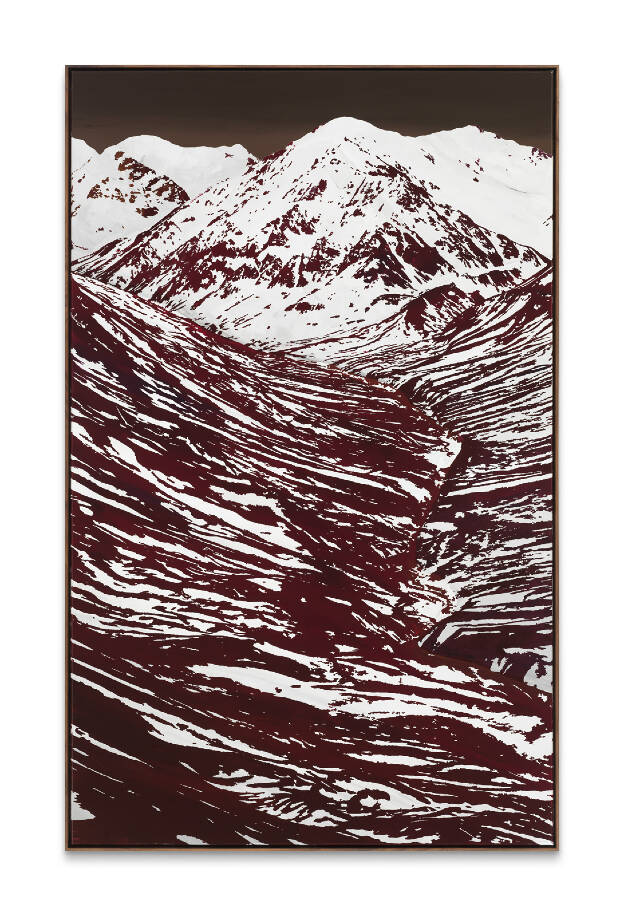 S.D.S.S. III, 2016, 200 x 125 cm, Lacquer on Canvas