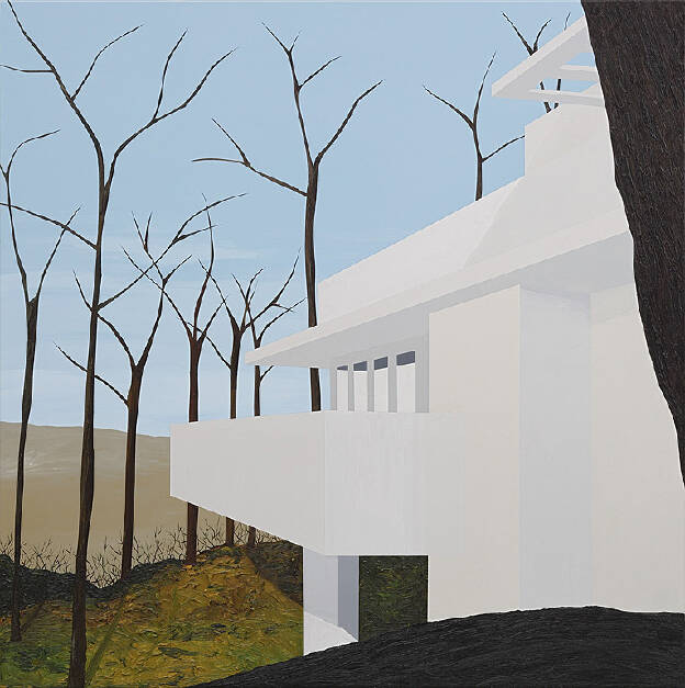 S.D.F.L.W., 2006, 150 x 150 cm, Öl und Lack auf Leinwand, Private Collection Fürth