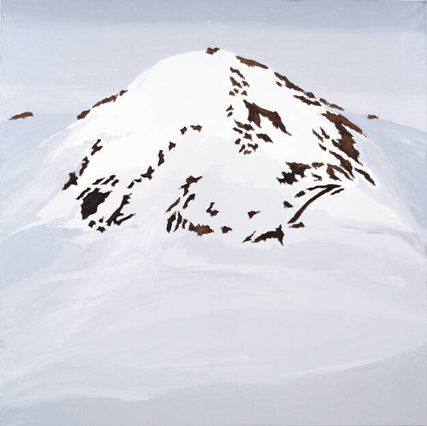 R.F., 2004, 150 x 150 cm, Öl, Lack und Silikon auf Leinwand, Museum Franz Gertsch Burgdorf
