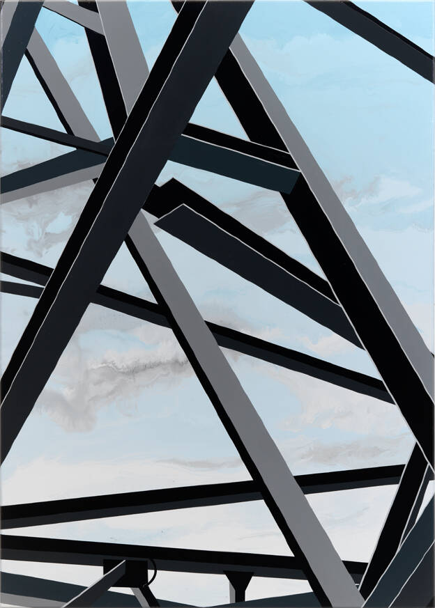 S.D.L.B., 2012, 140 x 100 cm, Lack auf Leinwand
