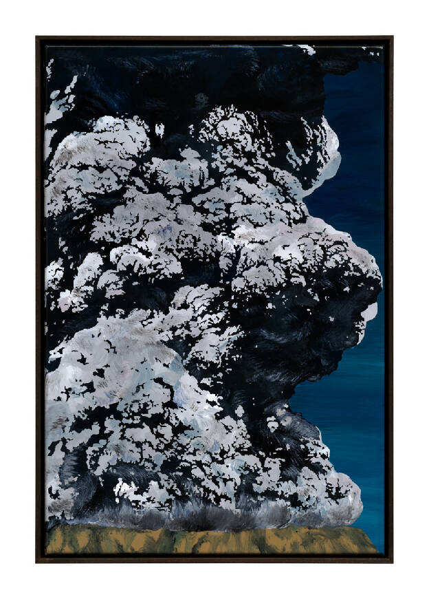 S.D.N.N. III, 2025, 60 x 40 cm, Lacquer on Canvas