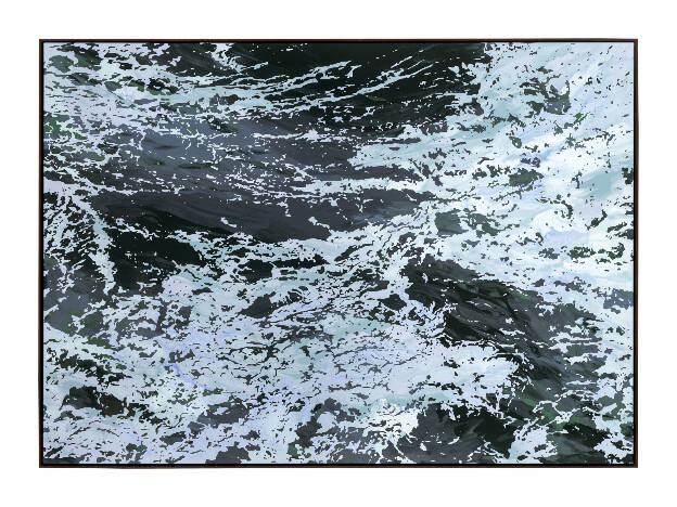 S.D.E.T, 2024, 150 x 200 cm, Lacquer on Canvas