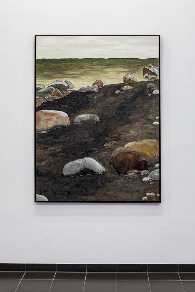 J.L.C. II, 2019, 160 x 120 cm, Oil and Silicone on Canvas, Photo: Christian Stein