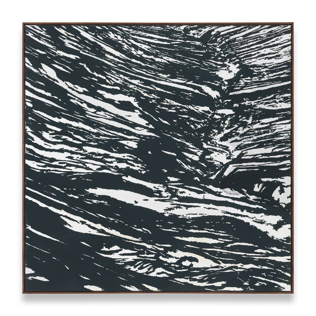 S.D.S.S., 2016, 110 x 110 cm, Lacquer on Canvas