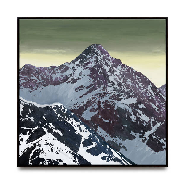 S.D.C.G.T. (Stretch/Mirror), 2023, 110 x 110 cm, Oil and Lacquer on Canvas