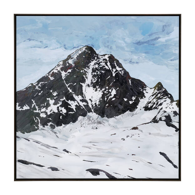 S.D.C.S. (Mirror), 2025, 110 x 110 cm, Oil and Lacquer on Canvas
