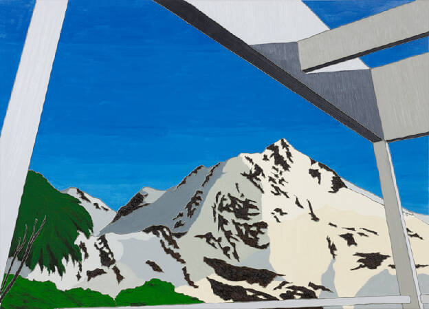 T.R.N.N. III, 2008, 130 x 180 cm, Öl, Lack und Silikon auf Leinwand, Private Collection Berlin