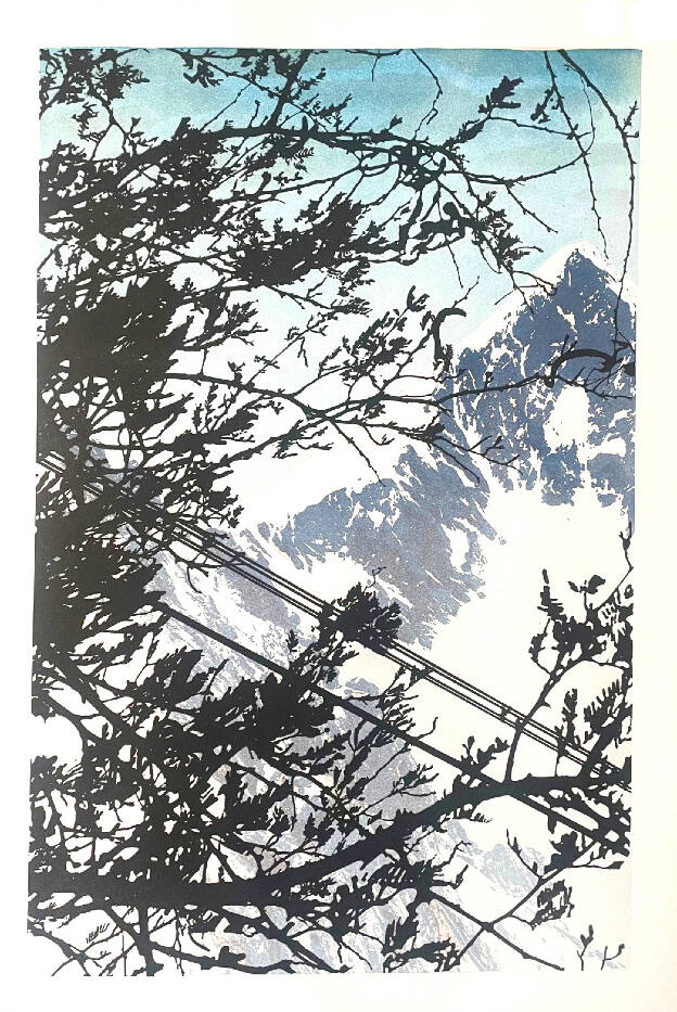 S.D.E.T., 2025, 70 x 50 cm, Lithographie auf Büttenpapier