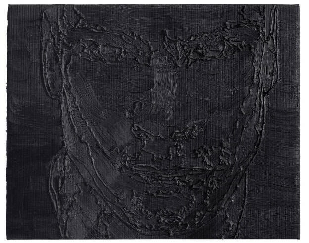 H.R. (Undead), 2006, 40 x 50 cm, Öl und Silikon auf Leinwand (Henry Rollins)