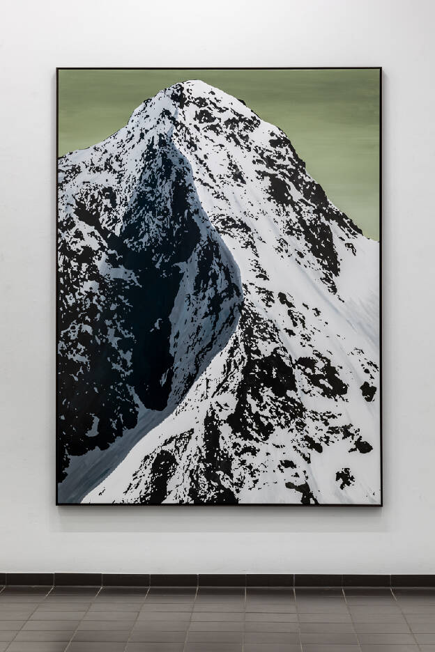 S.D.E.T., 2019, 270 x 200 cm, Lacquer on Canvas, Photo: Christian Stein