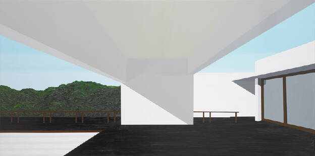 S.D.N.N. III, 2008, 120 x 240 cm, Öl und Lack auf Leinwand, Private Collection Basel